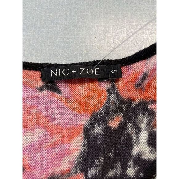 Nic + Zoe pullover sweater v-neck w/asymmetrical he - Picture 5 of 5